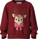 Name It Nmfvertrud Ls Nreg Sweat Bru   RED DAHLIA   116