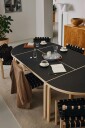 Artek Aalto 96 Bord Halvrund Sort Linoleum