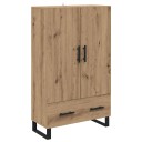  Høyskap med skuff Artisan Eik 69,5 x 30 x 115 cm Konstruert tre