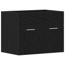 Vidaxl Baderomsvaskskap svart eik 60x38,5x46 cm konstruert tre 862025