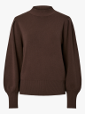 Y.A.S Fonny Long Sleeve Knit Pullover Brun S