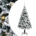 Kunstig juletre med 150 LED grønn 150 cm PVC og Stål og Plast