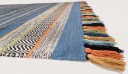 Bomullsteppe   Bouira blå/multi Størrelse: 80 x 150 cm