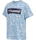 Hummel T skjorte hmlCarter Luftig Blue 6 år 116 T skjorte Blå Flerfarget Hvit