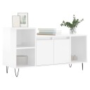 vidaXL TV-benk høyglans hvit 100x35x55 cm konstruert tre 8721012113572