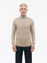 Tiger of Sweden Nevile Extra Fine Merino Polo Beige Melange