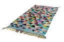 Marokkansk Boucherouite teppe 125 x 255 cm Størrelse: 125 x 255 cm
