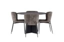 Venture Home Bootcut Spisegruppe 110 cm Rund med 4 Modesto Stoler Beige