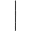 vidaXL Kontrollmatte for ugress svart 1x50 m PP