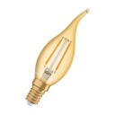 Ledvance 1906 stearinlys vindkast gullfil 220lm 2,5W/824 E14