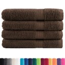 vidaXL Premium saunahåndklær SOLUND 4 stk brun 80x200 cm 600gsm