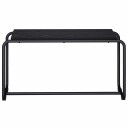 vidaXL TV benk 80 x 35.5 x 42 cm Svart eik Konstruert tre