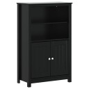  Baderomsskap BERG svart 69 5x34x110 cm heltre furu
