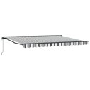  Markiseramme Antrasitt og Hvit 450 × 300 cm