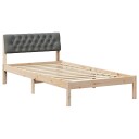  Sengestamme brun og mørkegrå 100 x 200 cm Heltre furu