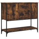 vidaXL Skjenk røkt eik 100x36x85 cm konstruert tre