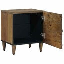  Nattbordskap Brun 40 x 33,5 x 46 cm Massiv mango tre