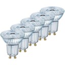 Ledvance Parathom GU10 spotpære 5 st. 3000K 4,5W Klar