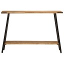  Konsollbord 110x30x75 cm grovt heltre mango