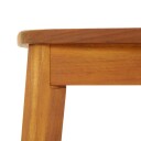vidaXL Hagebord 200x100x75 cm heltre akasie