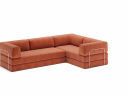 CozyPad L formet sovesofa med armlener B 6002739