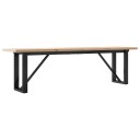  Salongbord O-ramme 160x40x45,5 cm heltre furu og støpejern 3282734
