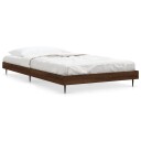 vidaXL Sengeramme brun eik 100x200 cm konstruert tre