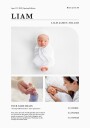 Newborn Birth Announcement Plakat Plakat / 50x70cm
