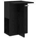 vidaXL Avlastningsbord Svart Eik 35 x 40 x 55 cm Konstruert tre