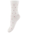 Fuzzies Sokker   2 pack   Offwhite/Rose m. Prikker   Fuzzies   23/26   Sokker Hvit Rosa   23 26
