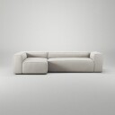 Grand 4 Seter Sofa Divan Venstre Moon White