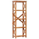  Bokhylle 60x30x160 cm heltre akasie med honningfinish