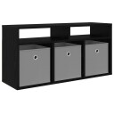  Lavbord med skuff Svart Eik 87 x 27,5 x 43 cm