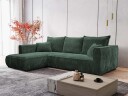 Puente 4 seters sofa med divan   mørkegrønn