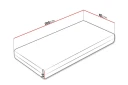 Derry Fjærmadrass 90x200 cm -