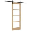 vidaXL Skyvedør med materiellsett 73,5x198,5 cm Solid tre furu