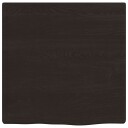 vidaXL Vegghylle m?rkegr? 40x40x2 cm behandlet heltre eik