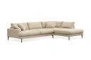 Menard Premium 5 seters høyrevendt L formet dyp sjeselongsofa i chenille   Beige