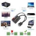 VGA til HDMI-konverterer med USB og 3.5 mm