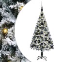  Kunstig juletre med 150 LED grønn 120 cm PVC og Stål og Plast