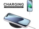 iiglo iPhone 17 Pro Magnetic Silikondeksel Gjennomsiktig