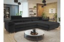 Gabina Sofa med Divan 3 seter   Svart