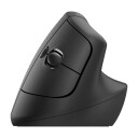 Logitech Lift Vertikal Trådløs Mus for Høyrehendte - Grafitt - Ergonomisk Design - 4000 DPI
