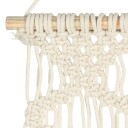 Be Basic Makramé vegghenger 40x80 cm bomull   Krem