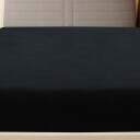 vidaXL Jerseylaken svart 100x200 cm bomull