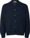 Selected Slmbraun Ls Knit O Neck Cardigan   SKY CAPTAIN   XXL
