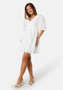 Bubbleroom Occasion 3D Puff Sleeve Dress White S