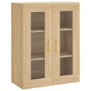 vidaXL Veggskap sonoma eik 69,5x34x90 cm