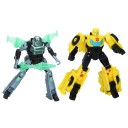 Transformers Earthspark Bumblebee og Mo Malto Actionfigurer - 2-Pack Samlebare Figurer