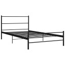 vidaXL Sengeramme svart metall 90x200 cm